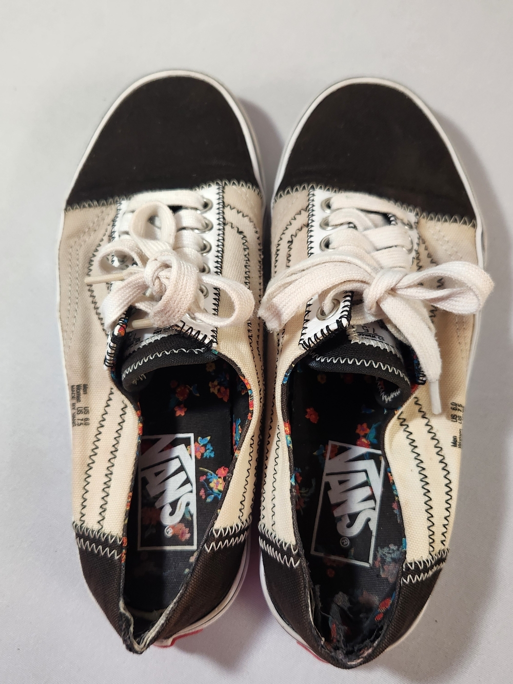 ⭐️Vans Old Skool "Outside In" Deconstructed Sneakers Casual Streetwear Size 7.5 - Picture 5 of 16